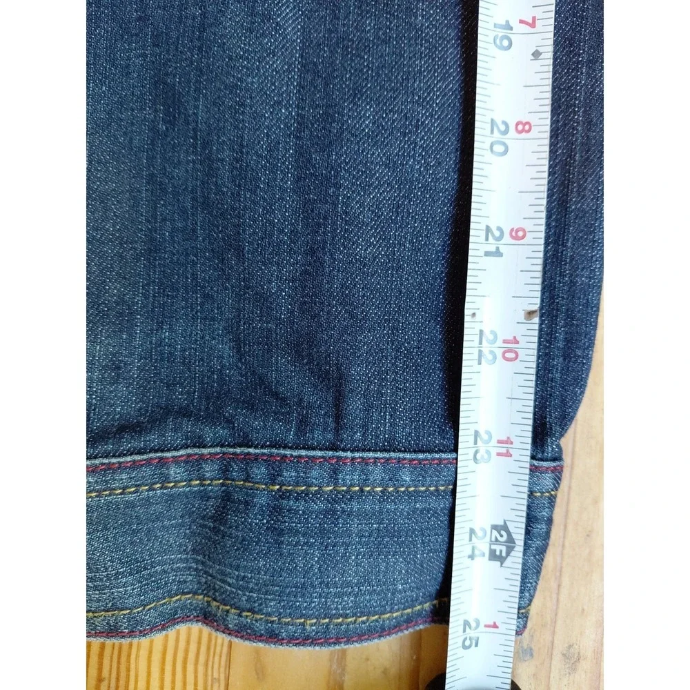 Vtg 90s AKADEMIKS MENS JEAN DENIM JACKET  Sz 2X Hip-hop‎ Rap Skater
